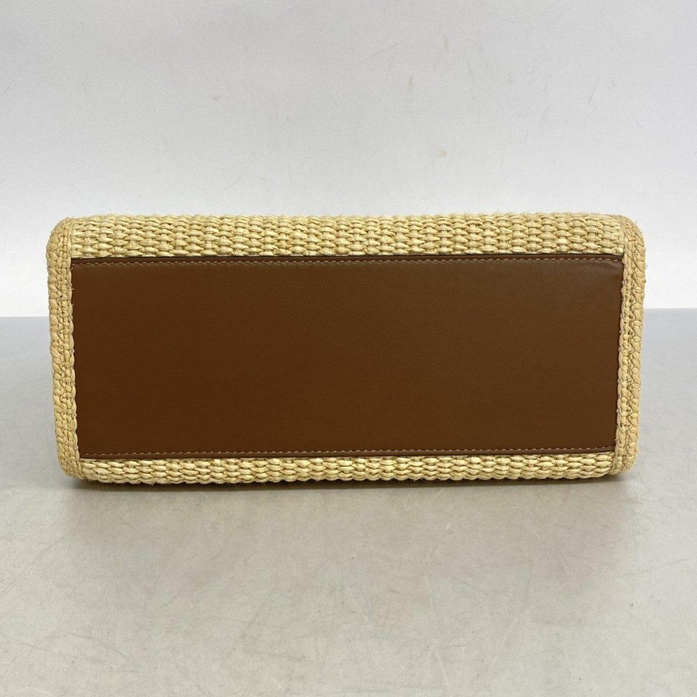 FENDI Brown Straw Bag - Picture 3 of 12